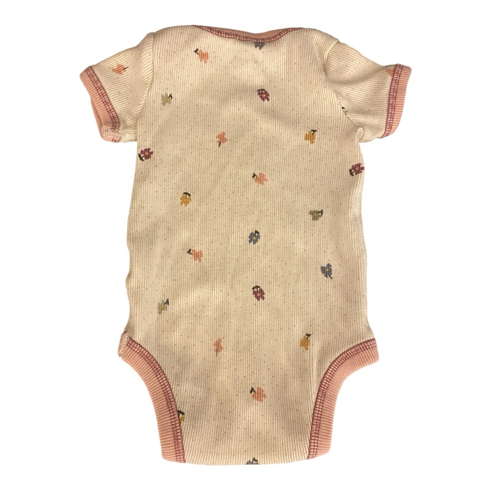 Easy Peasy Pink Floral Polka Dot Onesie Size 3-6months - Picture 2 of 4